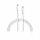 RP-CB1004WHI 1.2m Type-C to Lightning Cable Nylon - White RP-CB1004WHI 1.2m Type-C to Lightning Cable Nylon - White