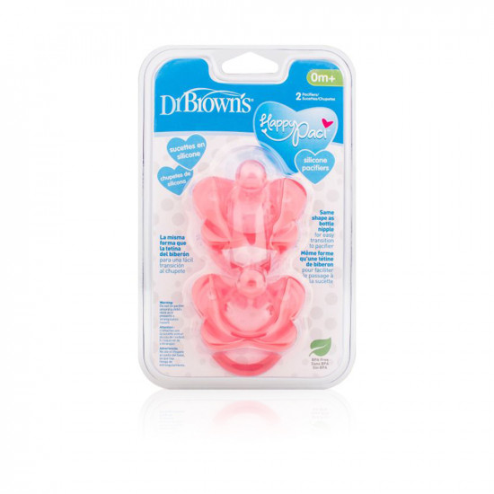 Silicone Pacifiers - Pink - 2 Pcs Silicone Pacifiers - Pink - 2 Pcs