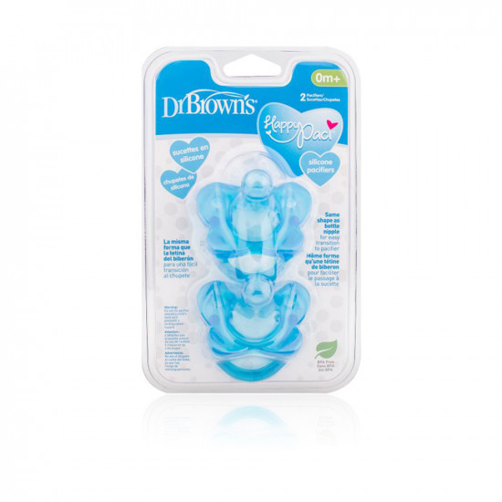 Silicone Pacifiers - Blue - 2 Pcs
