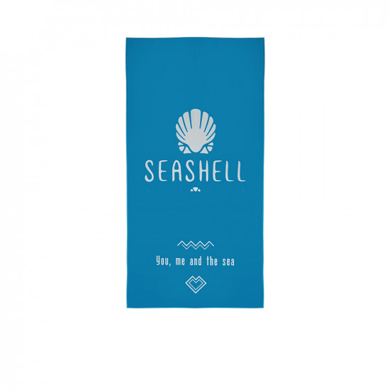 seashell Logo Towel - Blue