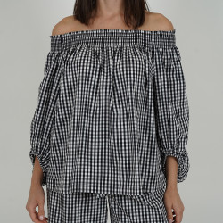 Off The Beach Blouse - Black