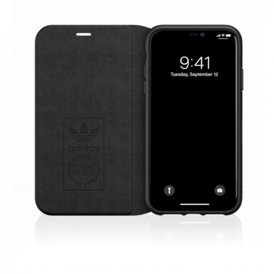 3-Stripes Booklet Cover for iPhone 12 Pro Max - Black 3-Stripes Booklet Cover for iPhone 12 Pro Max - Black