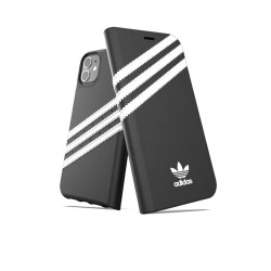 3-Stripes Booklet Cover for iPhone 12 Pro Max - Black
