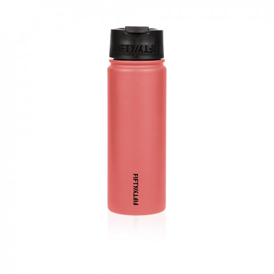 Bottle With Wide Mouth Flip Lid - 20oz - Coral Bottle With Wide Mouth Flip Lid - 20oz - Coral