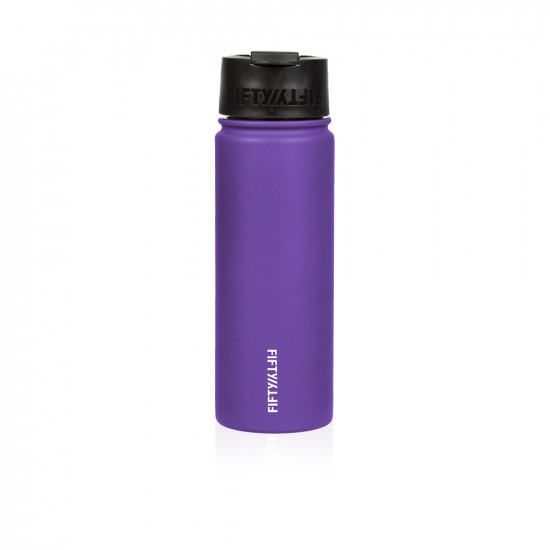 Bottle With Wide Mouth Flip Lid - 20oz - Purple Bottle With Wide Mouth Flip Lid - 20oz - Purple