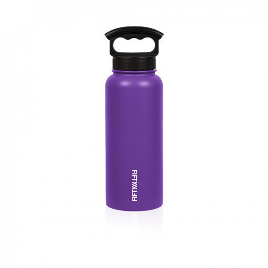 Bottle With Wide Mouth 3 Finger Lid - Purple - 34oz Bottle With Wide Mouth 3 Finger Lid - Purple - 34oz