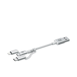 3-In-1 Charging Cable - 1m - White
