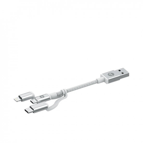 3-In-1 Charging Cable - 1m - White 3-In-1 Charging Cable - 1m - White