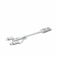 3-In-1 Charging Cable - 1m - White 3-In-1 Charging Cable - 1m - White