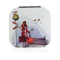 Metal Case Mirror Ayna - 912