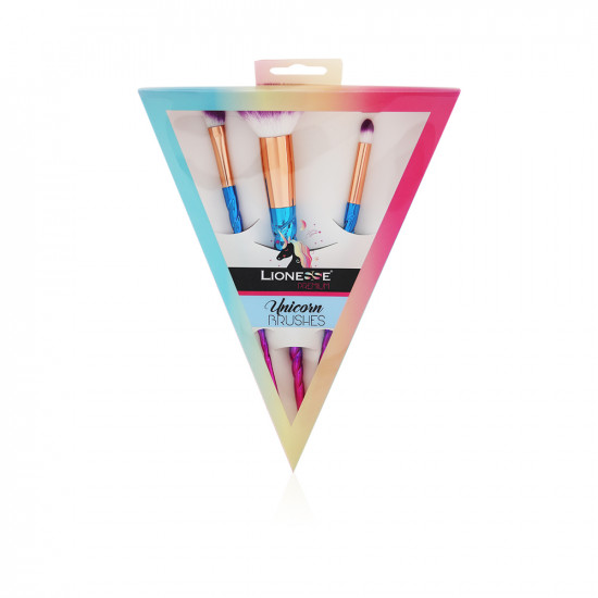 Unicorn Makeup Brush Set Of 3pcs