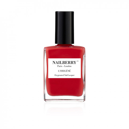 Oxygenated Nail Polish - Pop My Berry - Bright Orange Red   
