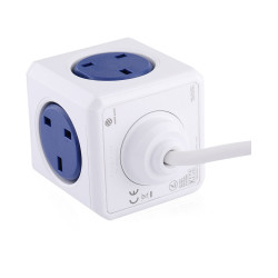 PowerCube Extended UK 5x Plug - 1.5m - Blue