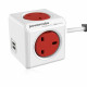 PowerCube Extended USB UK 4x Plug + 2 USB - 1.5m - Red PowerCube Extended USB UK 4x Plug + 2 USB - 1.5m - Red