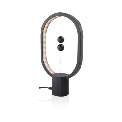 Heng Balance Lamp Ellipse Mini Plastic USB-C - Dark Grey