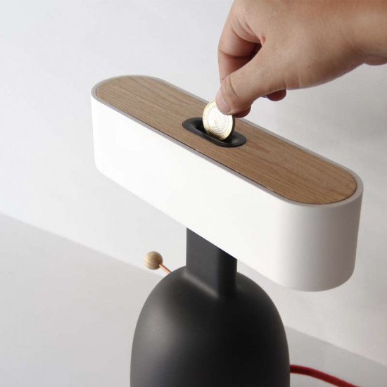 Dina LED Desk Coin Lamp With Money Box