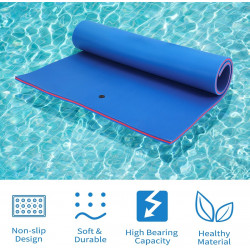 floating Foam Pad 12*6 ft - Yellow & Blue