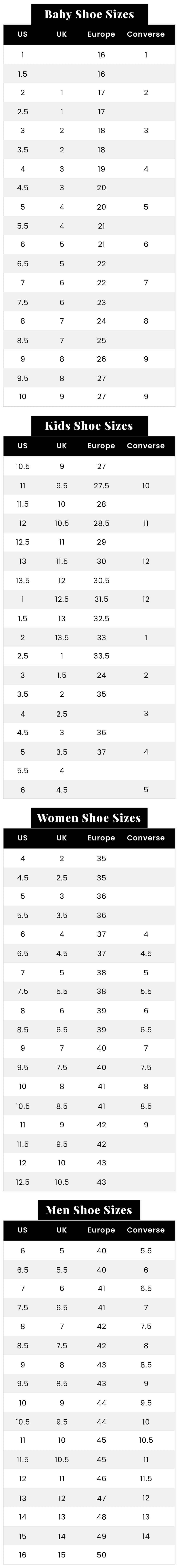 Size Guide